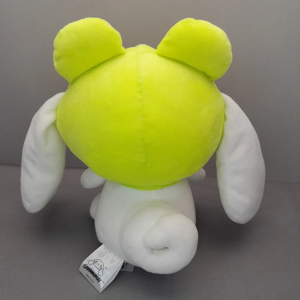 Sanrio Cinnamoroll Plush Frog Hood Green White Stuffed Animal Toy 9 inch